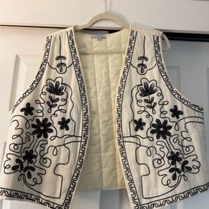 Polagram Cream Quilted Vest